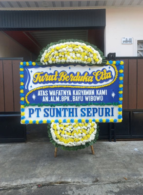 Papan Bunga Duka di Legok Kaler